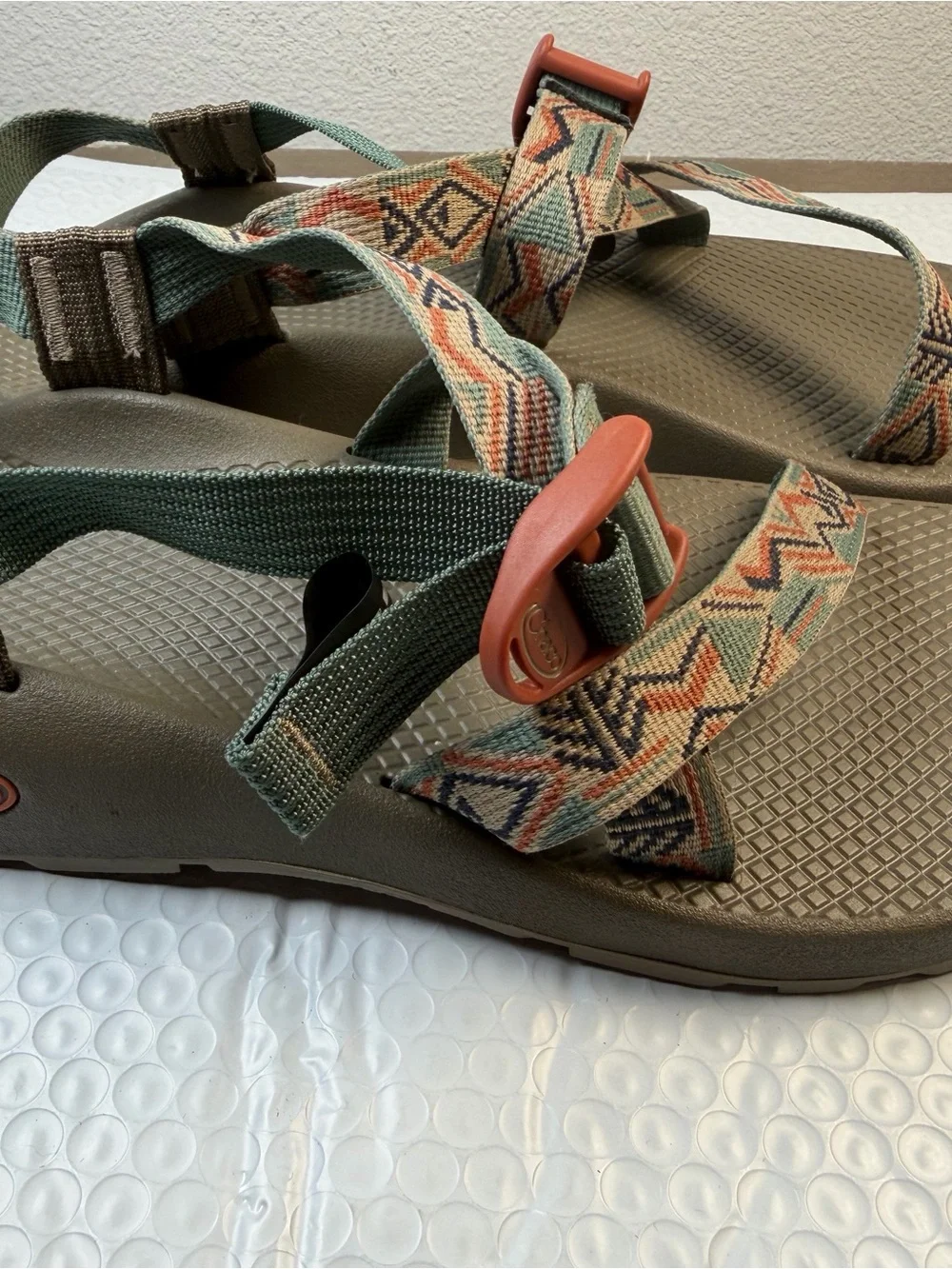 Chaco Z/1 Classic Wide Women’s 10W Trail Hiking Sandals Green Multicolor EU 41 - Picture 2 of 5